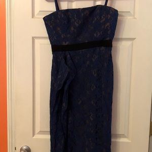 BCBG Blue lace dress